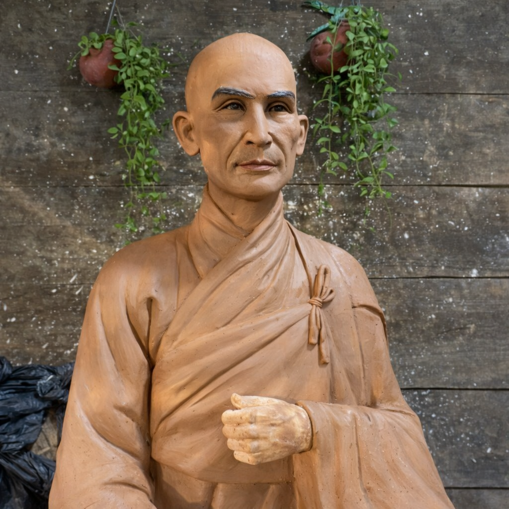 Realistic Portrait Statue of Venerable Thích Bửu Đức