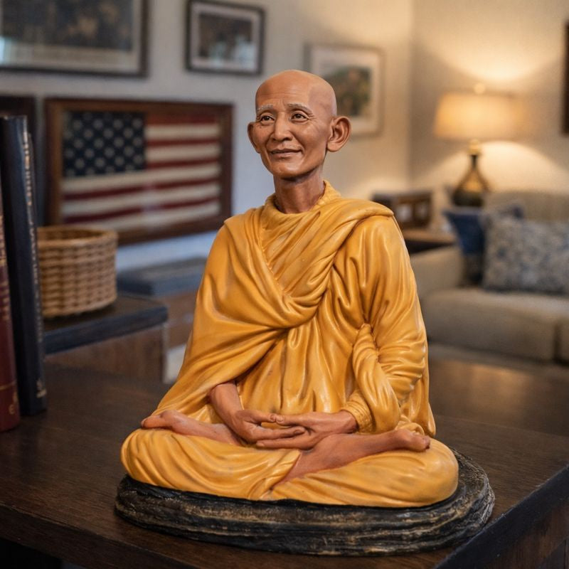 The realistic portrait sculpture of Venerable Thich Giac Khang