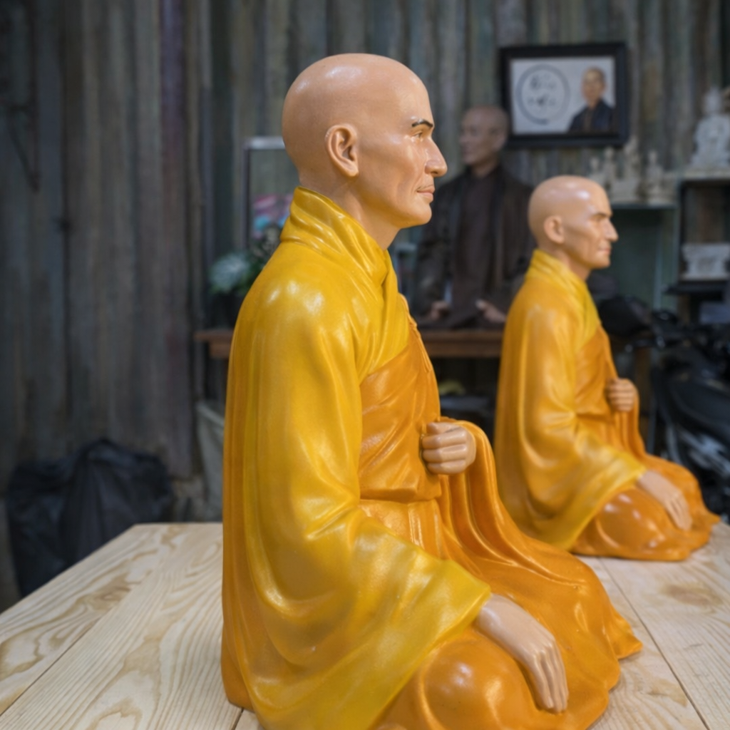 Venerable Thích Quảng Đức Buddhist Portrait Sculpture