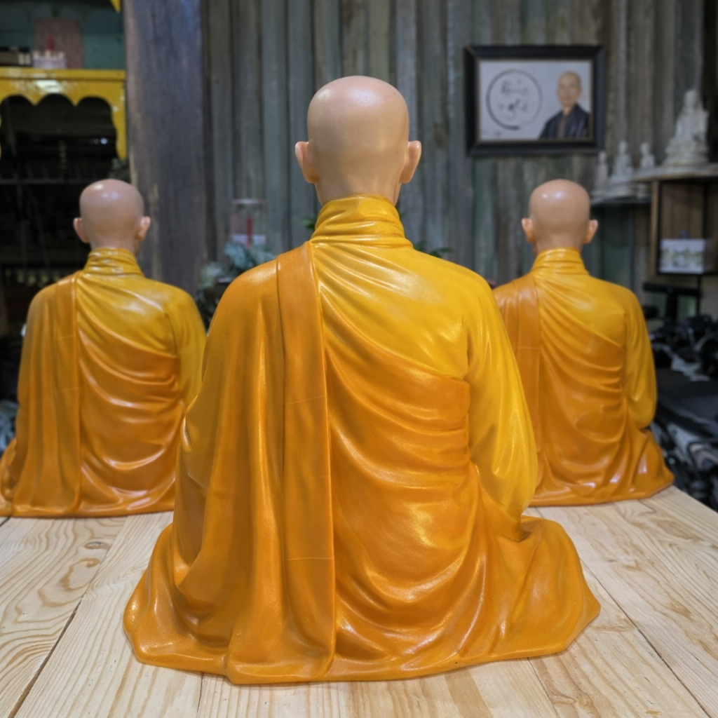 Venerable Thích Quảng Đức Buddhist Portrait Sculpture