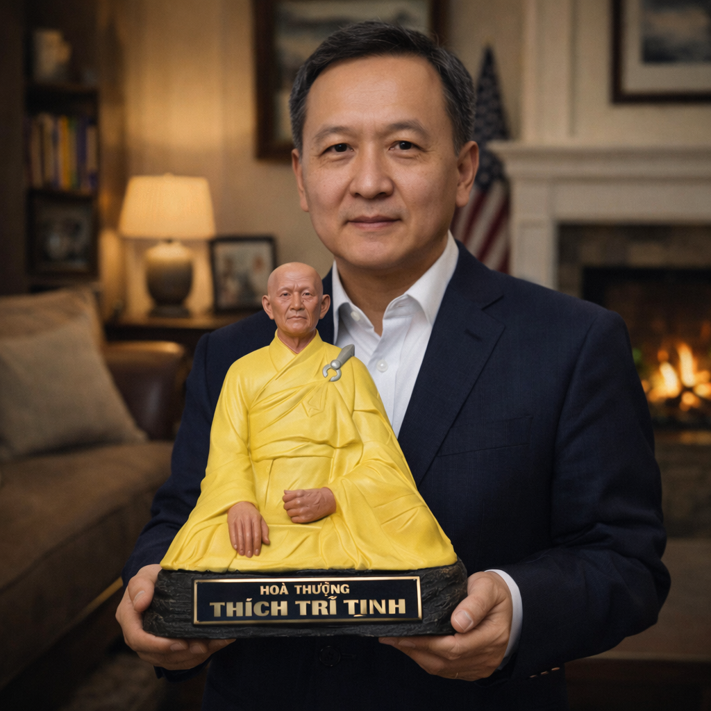 Thích Trí TịnhPortrait Statue for Meditation & Spiritual Space