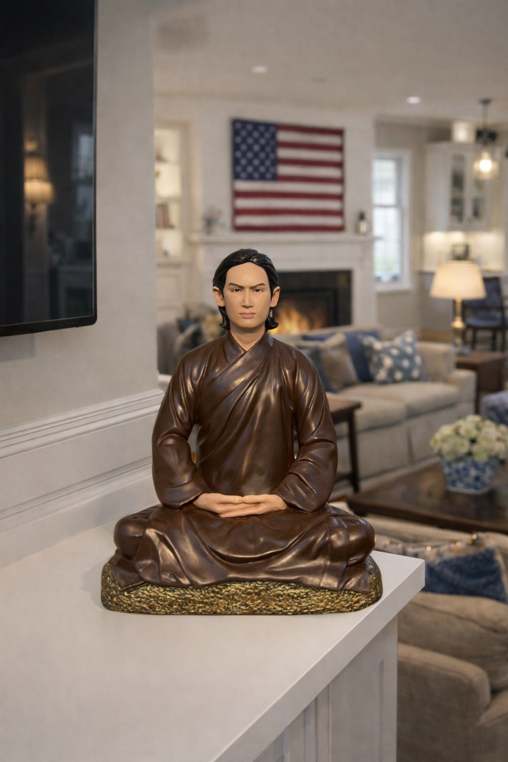 Huỳnh Giáo Chủ Portrait Statue for Worship & Spiritual Space