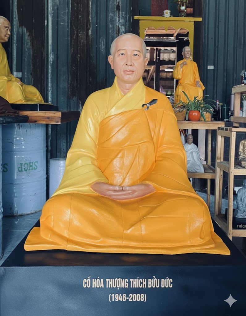 Reverend Thich Buu Duc Portrait Statue - Premium Spiritual Art