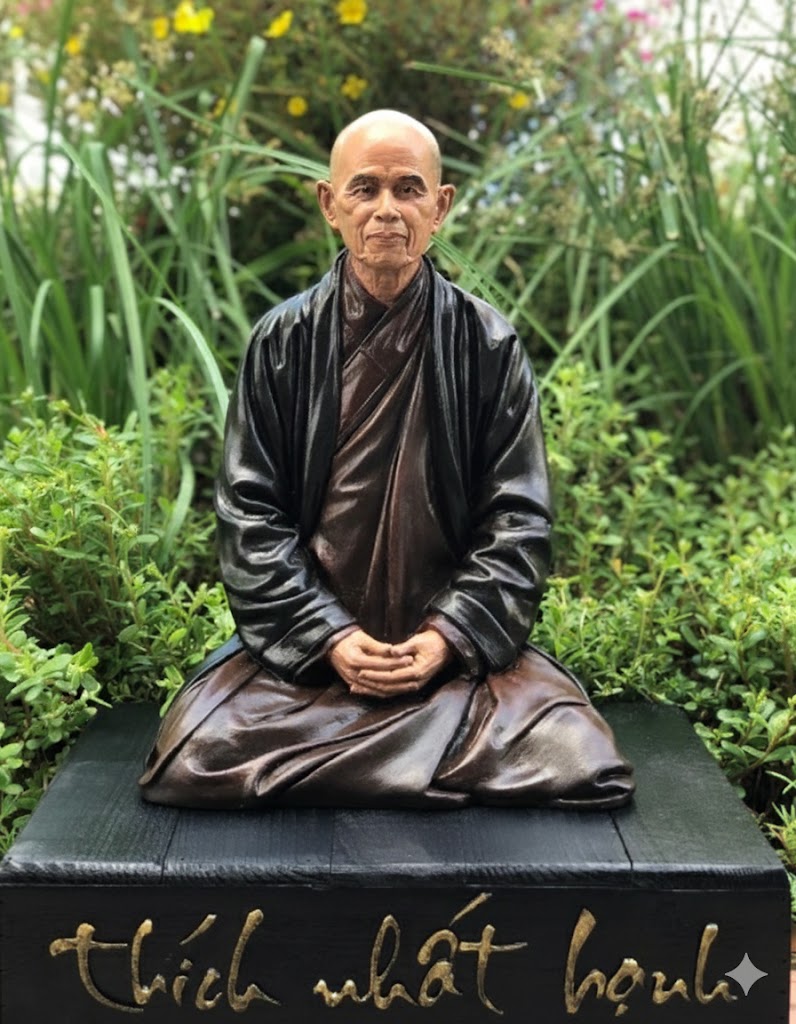Zen Master Thích Nhất Hạnh Statue for Meditation & Home Decor